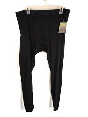 NWT Tek Gear Drytek Mens Thermal Base Layer Pants Size XL Black Odor Resistant